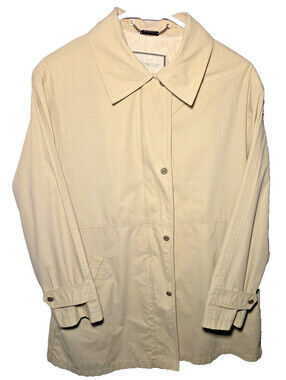 London Fog Beige Trench Rain Coat Small